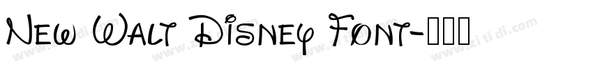 New Walt Disney Font字体转换